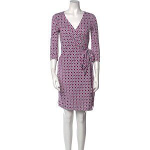 Diane von Furstenberg Jeanne Wrap Dress Vintage Print
